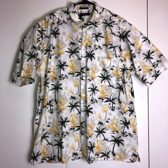Nautica Shirts Nautica Hawaiian Button Front Short Sleeve Shirt